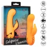 Vibrateur lapin gonflable orange CalExotics – double stimulateur en silicone rechargeable