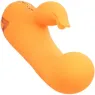Inflatable rabbit vibrator orange CalExotics – dual silicone stimulator rechargeable