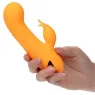 Vibrador conejo inflable naranja CalExotics – doble estimulador de silicona recargable