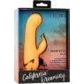 Inflatable rabbit vibrator orange CalExotics – dual silicone stimulator rechargeable