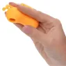 Calexotics Buzzing Vibe orange finger vibrator with 10 vibration modes and curved silicone antennae.