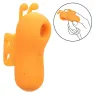 Stimulateur de doigts Calexotics Buzzing Vibe orange avec 10 modes vibrants et antennes incurvées en silicone doux.
