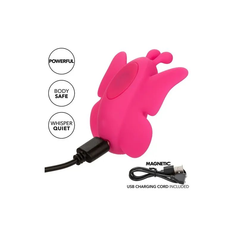 Calexotics stimulateur culotte rose silicone 10 vibrations rechargeable étanche