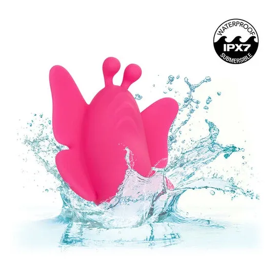 Calexotics stimulateur culotte rose silicone 10 vibrations rechargeable étanche