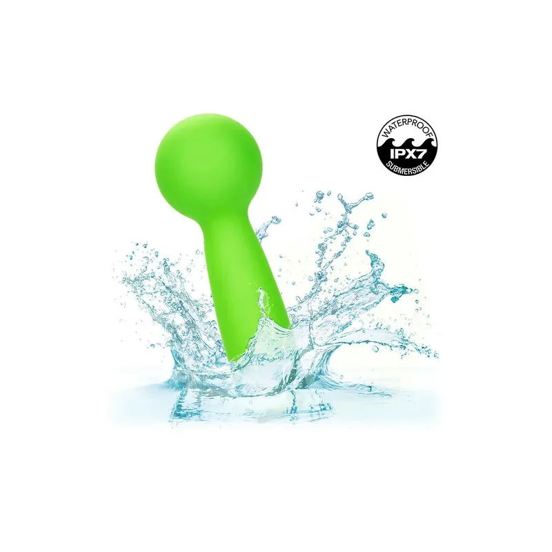 Mini masseur vibrant Calexotics Neon Vibes The Bubbly Vibe vert avec 10 modes de vibrations
