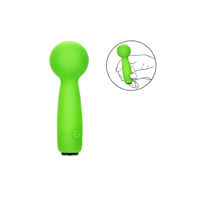 Mini massaggiatore Calexotics Neon Vibes The Bubbly Vibe verde con 10 modalità di vibrazione