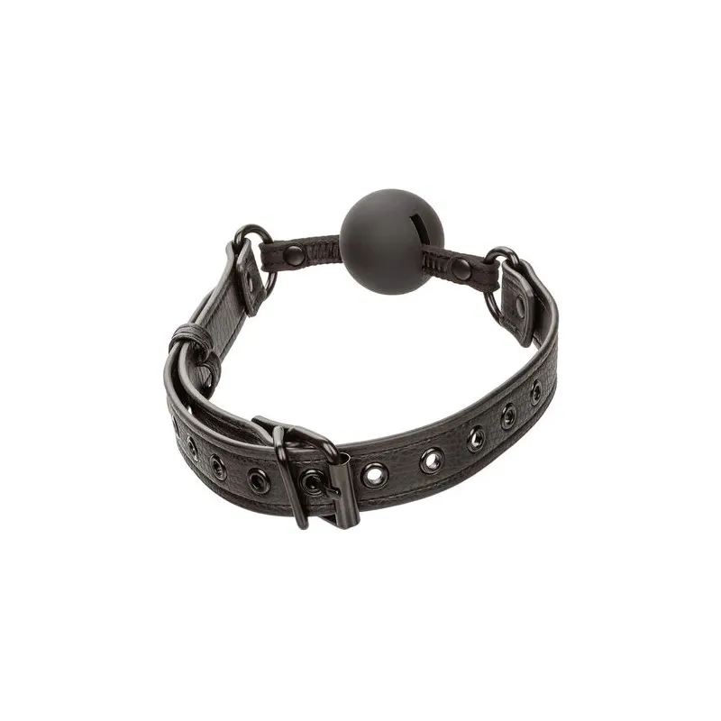 bavaglio a sfera silicone nero Calexotics regolabile 3,75 cm