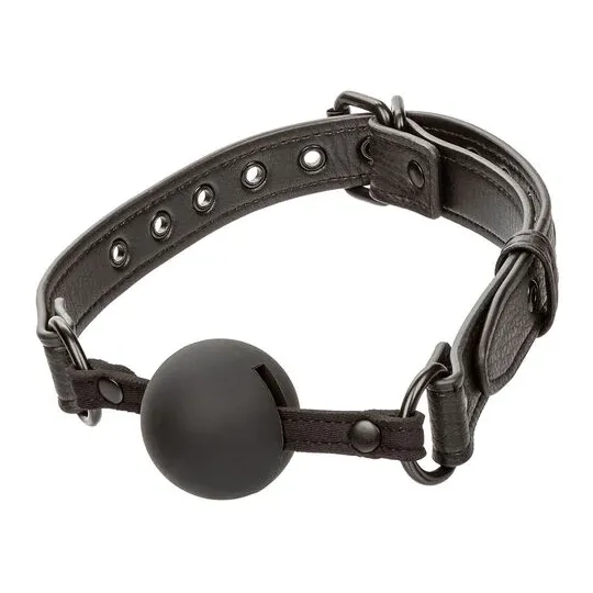 bavaglio a sfera silicone nero Calexotics regolabile 3,75 cm