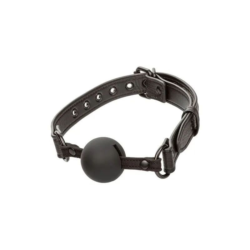bavaglio a sfera silicone nero Calexotics regolabile 3,75 cm