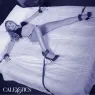 Calexotics cintura regolabile in pelle nera per letto con 4 polsini