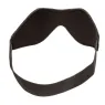 Maschera per dormire in pelle PVC nera CALEXOTICS, maschera per occhi con oscuramento totale e elastico regolabile.