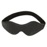 Maschera per dormire in pelle PVC nera CALEXOTICS, maschera per occhi con oscuramento totale e elastico regolabile.