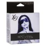 Maschera per dormire in pelle PVC nera CALEXOTICS, maschera per occhi con oscuramento totale e elastico regolabile.