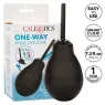 Douche anale noire CALEXOTICS avec valve anti-reflux, capacité 216 ml, pour hygiène intime.