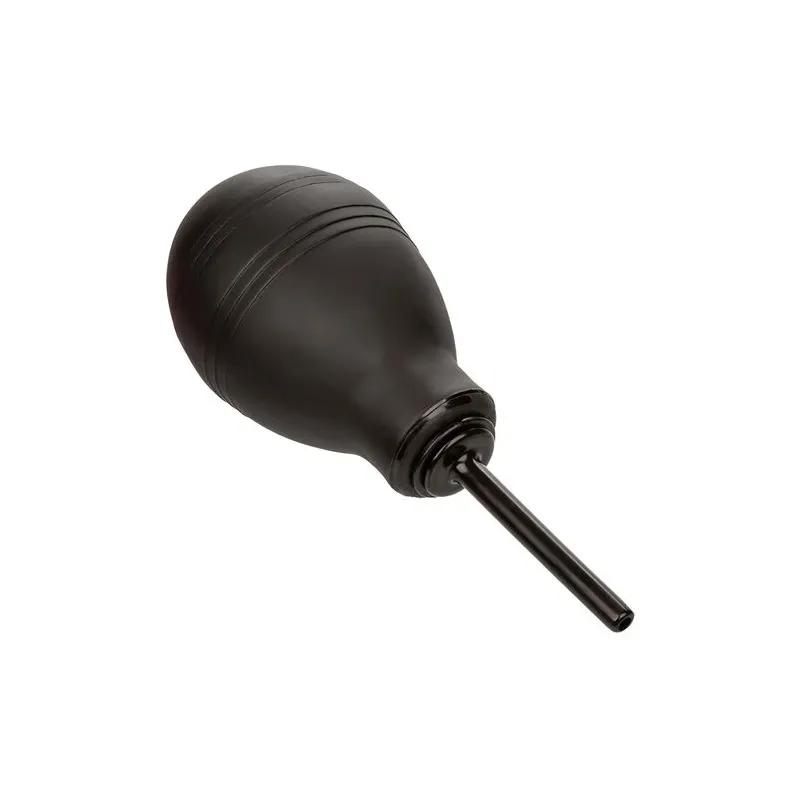 Douche anale noire CALEXOTICS avec valve anti-reflux, capacité 216 ml, pour hygiène intime.