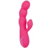Stimulateur double CALEXOTICS en ABS métallisé avec succion clitoridienne et vibrations internes