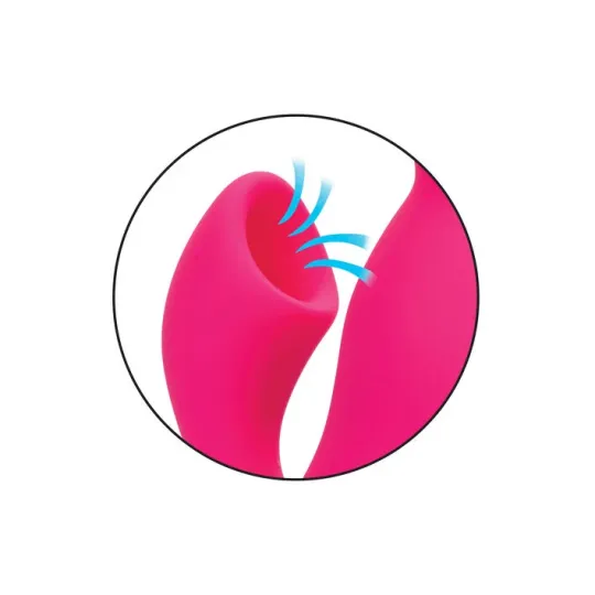 Stimulateur double CALEXOTICS en ABS métallisé avec succion clitoridienne et vibrations internes
