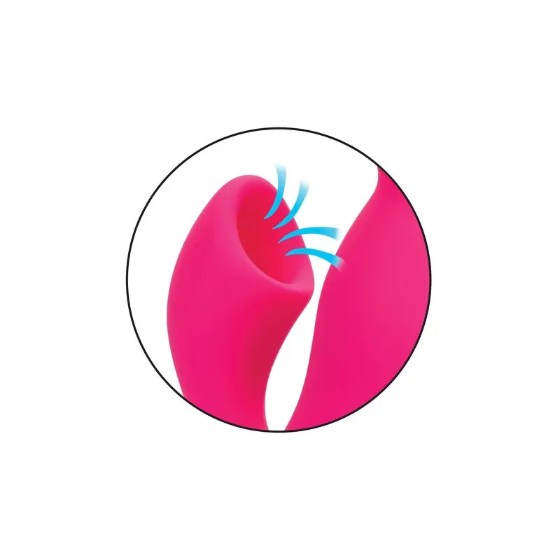 Stimulateur double CALEXOTICS en ABS métallisé avec succion clitoridienne et vibrations internes