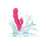 Stimulateur double CALEXOTICS en ABS métallisé avec succion clitoridienne et vibrations internes