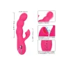 Stimulateur double CALEXOTICS en ABS métallisé avec succion clitoridienne et vibrations internes