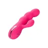 Stimulateur double CALEXOTICS en ABS métallisé avec succion clitoridienne et vibrations internes