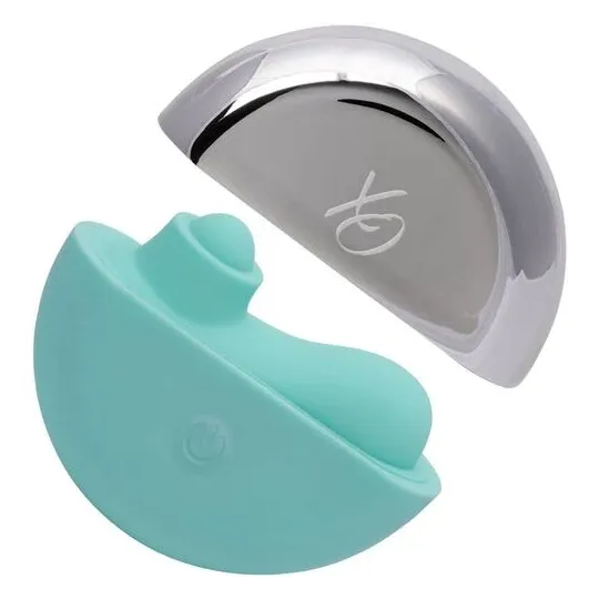 Stimolatore CalExotics Ovation Acclaim verde acqua ergonomico con 10 velocità di pulsazione
