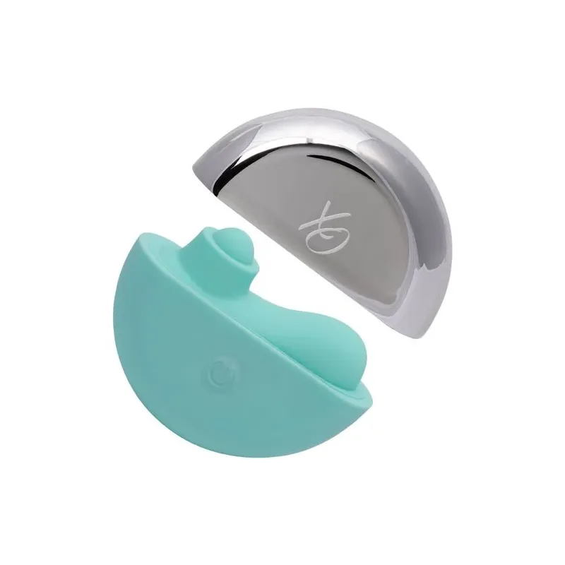 Stimolatore CalExotics Ovation Acclaim verde acqua ergonomico con 10 velocità di pulsazione