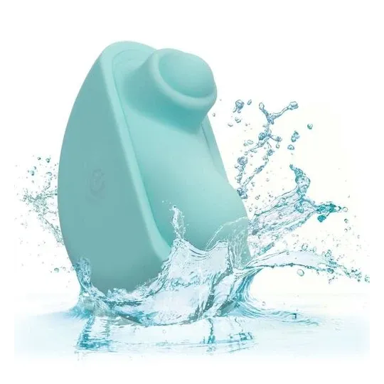Stimolatore CalExotics Ovation Acclaim verde acqua ergonomico con 10 velocità di pulsazione