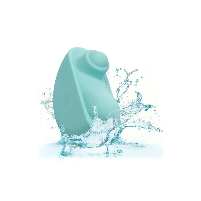 Stimolatore CalExotics Ovation Acclaim verde acqua ergonomico con 10 velocità di pulsazione