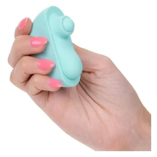 Stimolatore CalExotics Ovation Acclaim verde acqua ergonomico con 10 velocità di pulsazione