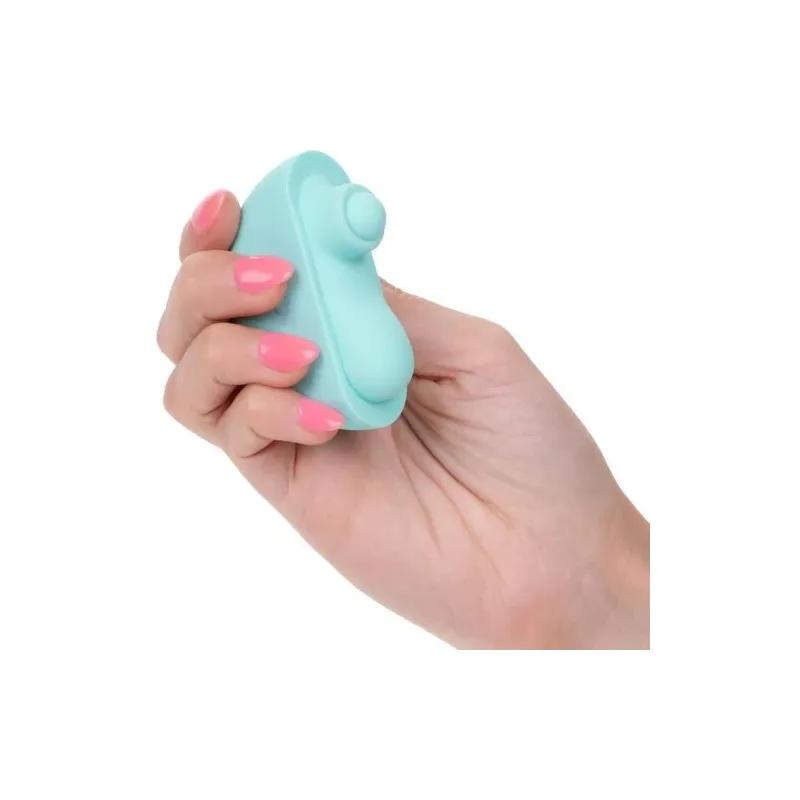 Stimolatore CalExotics Ovation Acclaim verde acqua ergonomico con 10 velocità di pulsazione