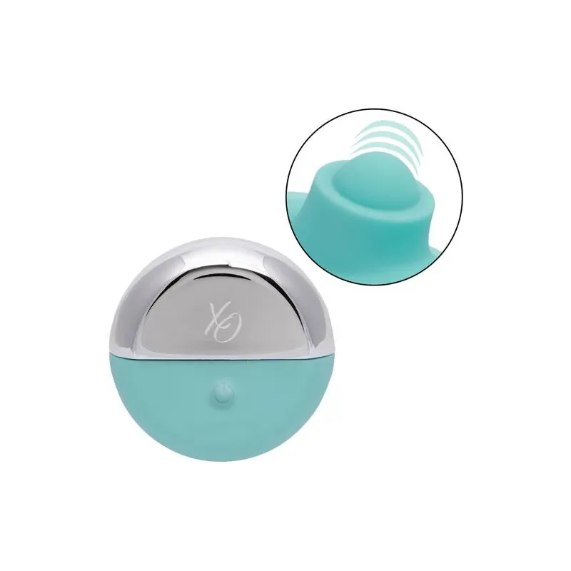Stimolatore CalExotics Ovation Acclaim verde acqua ergonomico con 10 velocità di pulsazione