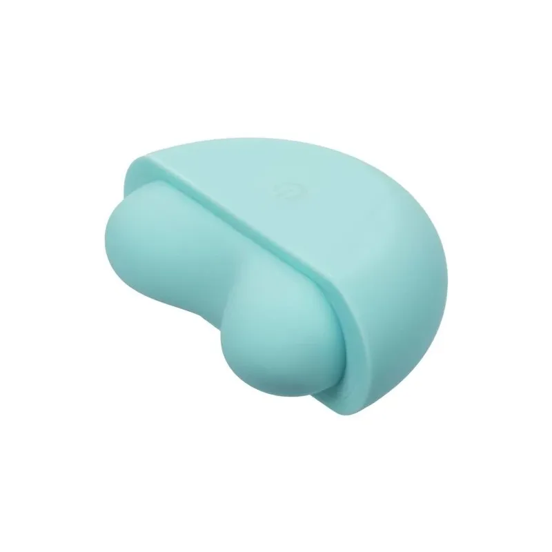 Estimulador de aplausos CalExotics Ovation verde aguamarina impermeable con 10 niveles de vibración recargable.