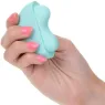 Estimulador de aplausos CalExotics Ovation verde aguamarina impermeable con 10 niveles de vibración recargable.
