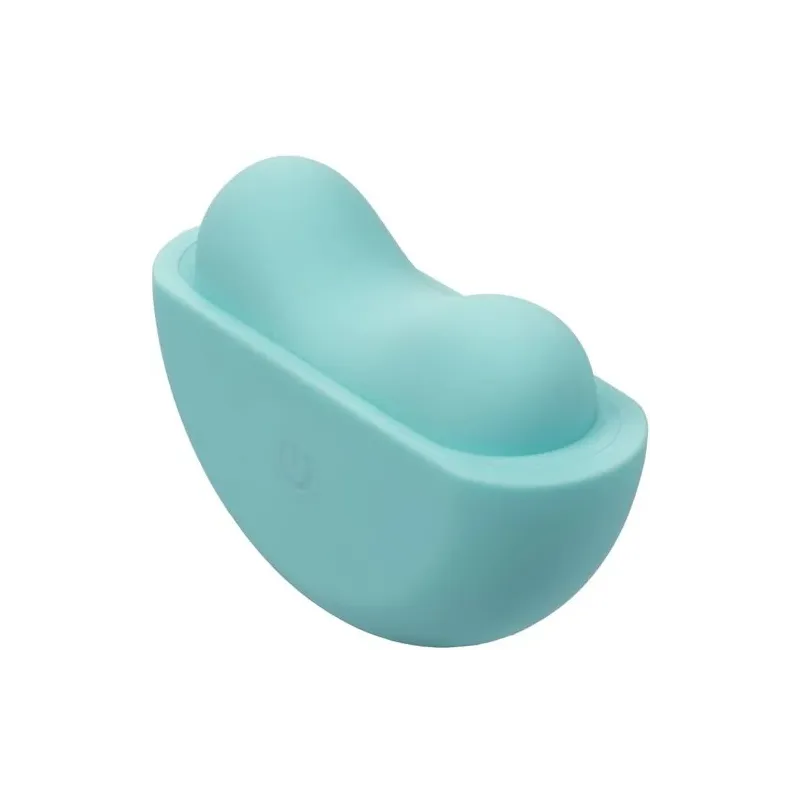 Estimulador de aplausos CalExotics Ovation verde aguamarina impermeable con 10 niveles de vibración recargable.
