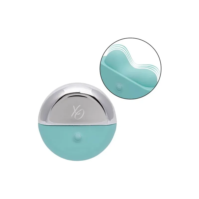 Estimulador de aplausos CalExotics Ovation verde aguamarina impermeable con 10 niveles de vibración recargable.