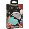 Estimulador vibrante ergonómico CalExotics Ovation Rave verde aguamarina, curvas suaves de silicona para estimulación dirigida.