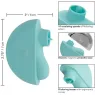 Estimulador vibrante ergonómico CalExotics Ovation Rave verde aguamarina, curvas suaves de silicona para estimulación dirigida.