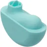 Estimulador vibrante ergonómico CalExotics Ovation Rave verde aguamarina, curvas suaves de silicona para estimulación dirigida.