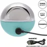 Estimulador vibrante ergonómico CalExotics Ovation Rave verde aguamarina, curvas suaves de silicona para estimulación dirigida.