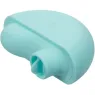 Estimulador vibrante ergonómico CalExotics Ovation Rave verde aguamarina, curvas suaves de silicona para estimulación dirigida.