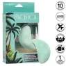 Calexotics Pacifica Bali Klitorisstimulator gebogen transparent Silikon wasserdicht 10 Funktionen