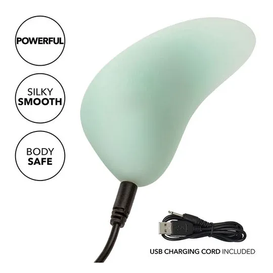 Calexotics Pacifica Bali Klitorisstimulator gebogen transparent Silikon wasserdicht 10 Funktionen