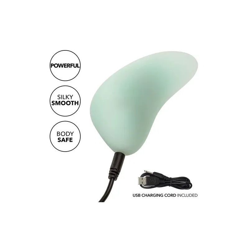 Calexotics Pacifica Bali Klitorisstimulator gebogen transparent Silikon wasserdicht 10 Funktionen