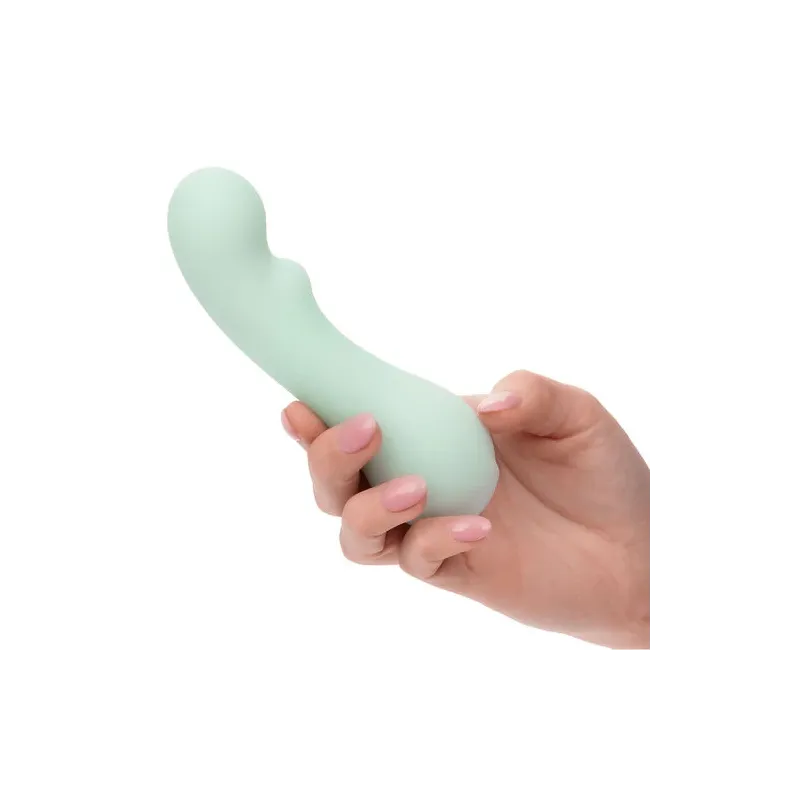 Calexotics Pacifica Bora Bora stimolatore punto G in silicone trasparente, 10 modalità vibrazione, impermeabile IPX7 - vista pro