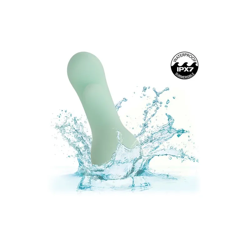 Calexotics Pacifica Bora Bora stimolatore punto G in silicone trasparente, 10 modalità vibrazione, impermeabile IPX7 - vista pro