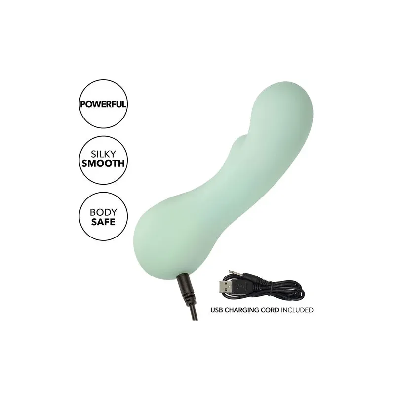 Calexotics Pacifica Bora Bora G-Punkt Stimulator aus transparentem Silikon, 10 Vibrationsmodi, wasserdicht IPX7 - Produktansicht