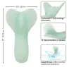 Vibratore impermeabile CALEXOTICS Pacifica Tahiti Teaser, 10 funzioni, silicone trasparente, vista d'insieme.