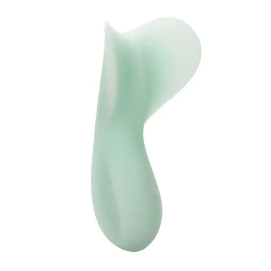 Vibratore impermeabile CALEXOTICS Pacifica Tahiti Teaser, 10 funzioni, silicone trasparente, vista d'insieme.