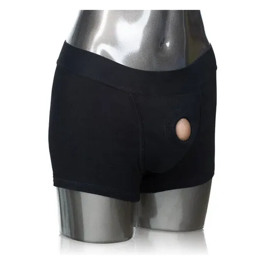 Packer Gear Boxer Harnais CALEXOTICS avec anneau renforcé et sangle interne, vue d'ensemble.